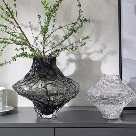 Vase en verre moderne Cryta pour la décoration de la maison