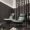 Modern Italian Luxury Lounge Chair with Brushed Black Titanium Base – Ideal for Contemporary Living Rooms and Offices