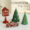 Christmas resin ornament with miniature tree