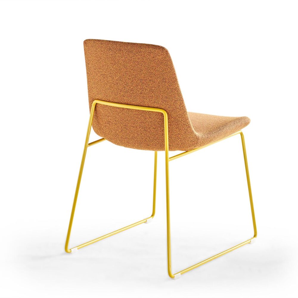 Contemporary High Back Fabric Chair for Office or Apartment Reception Area