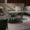 Luxury interior design with round metal-leg green marble coffee table