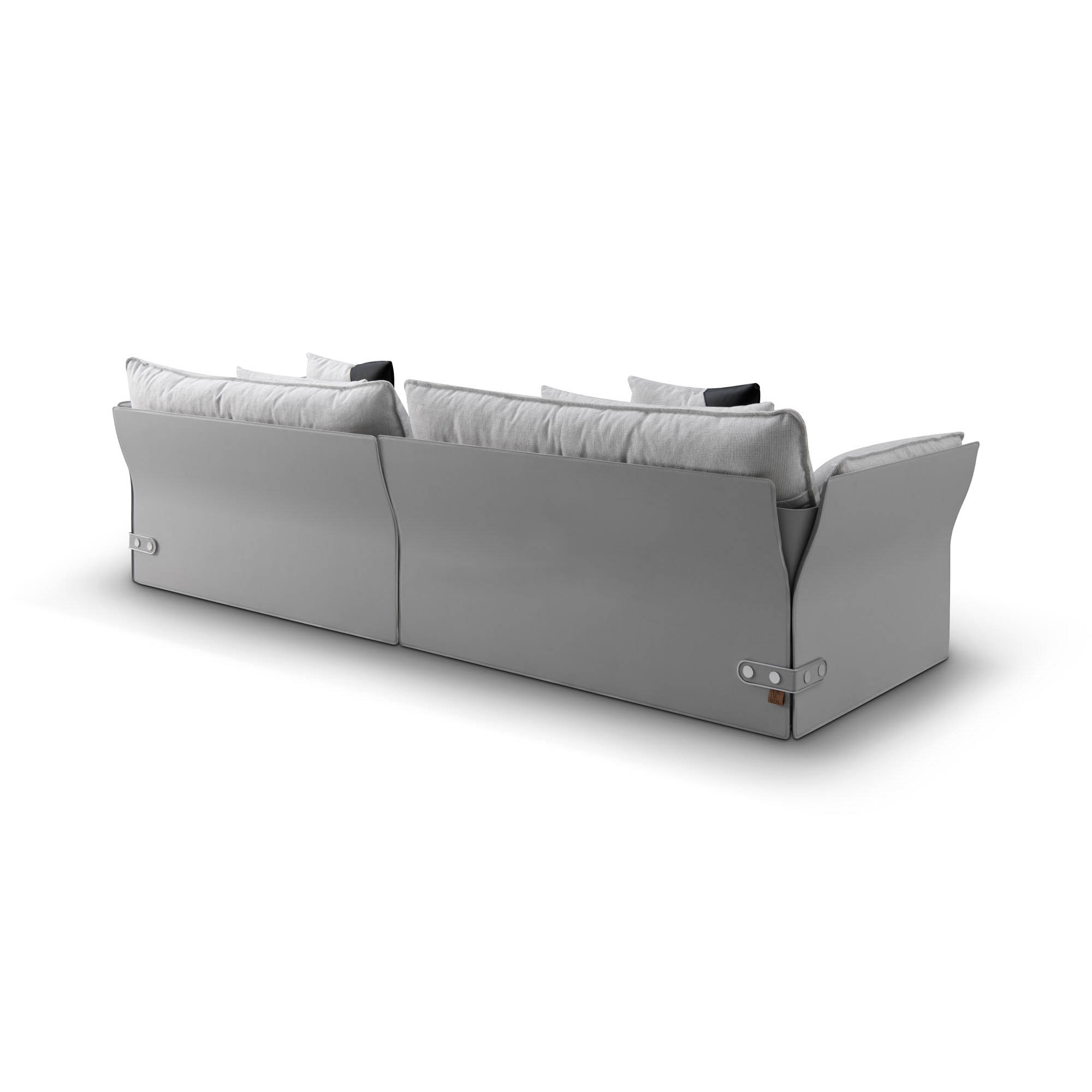 Three-seater sofa back view