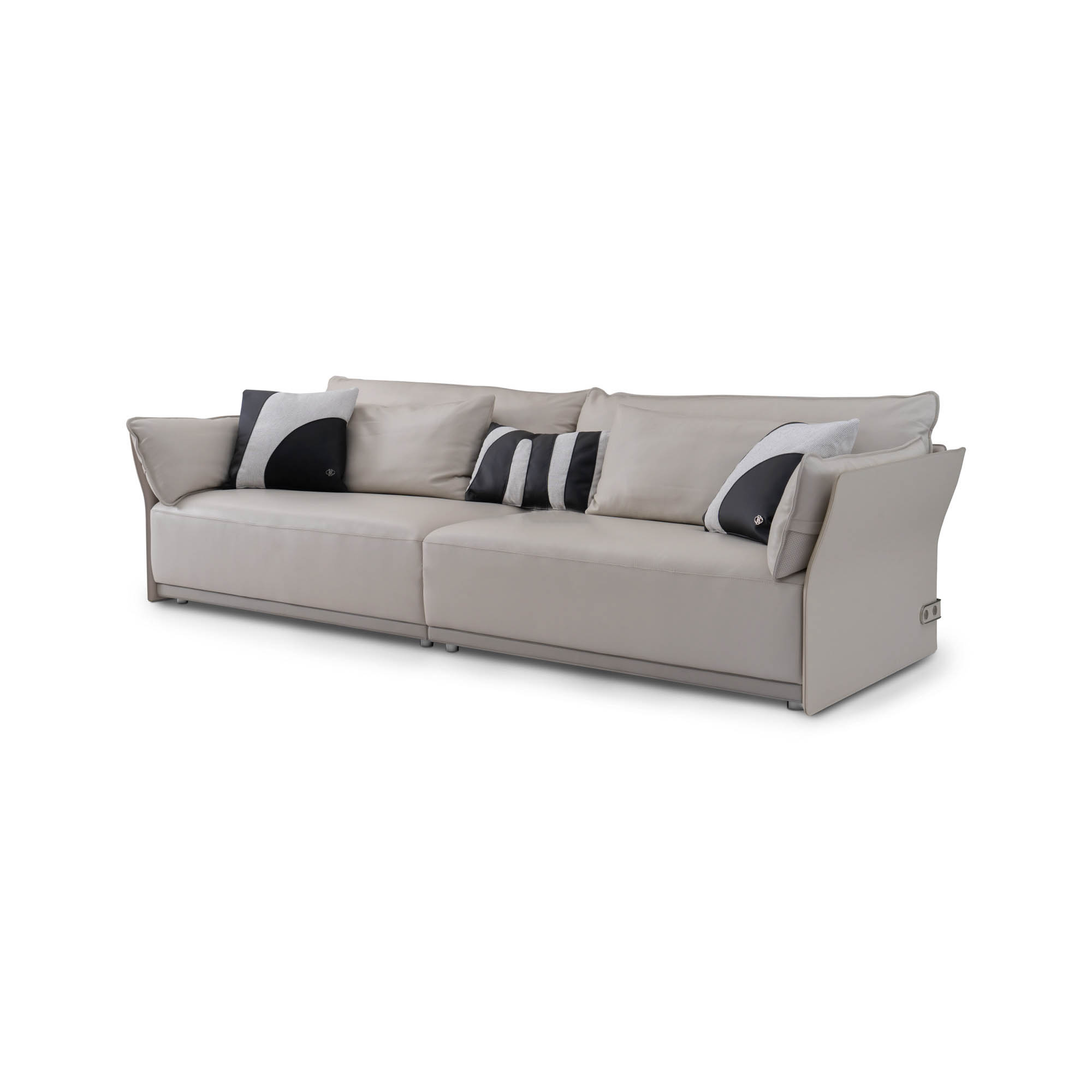 Three-seater sofa front view
