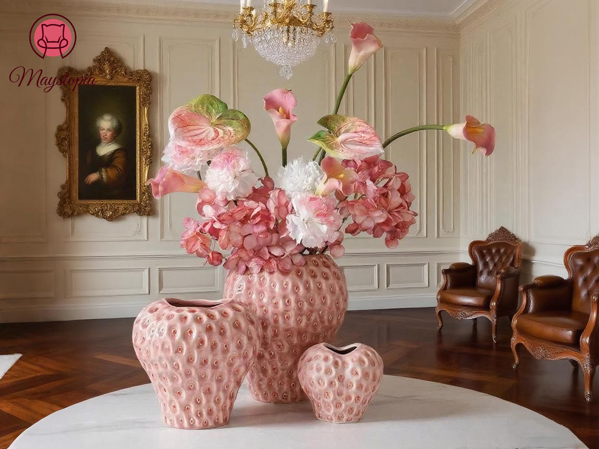 Retro Decor villa case-Fruit Vase