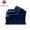 Navy Blue Velvet 3-Seater Retro Sofa